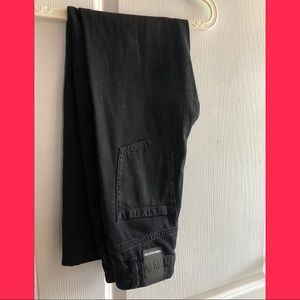 zara mom-fit jeans (black)
